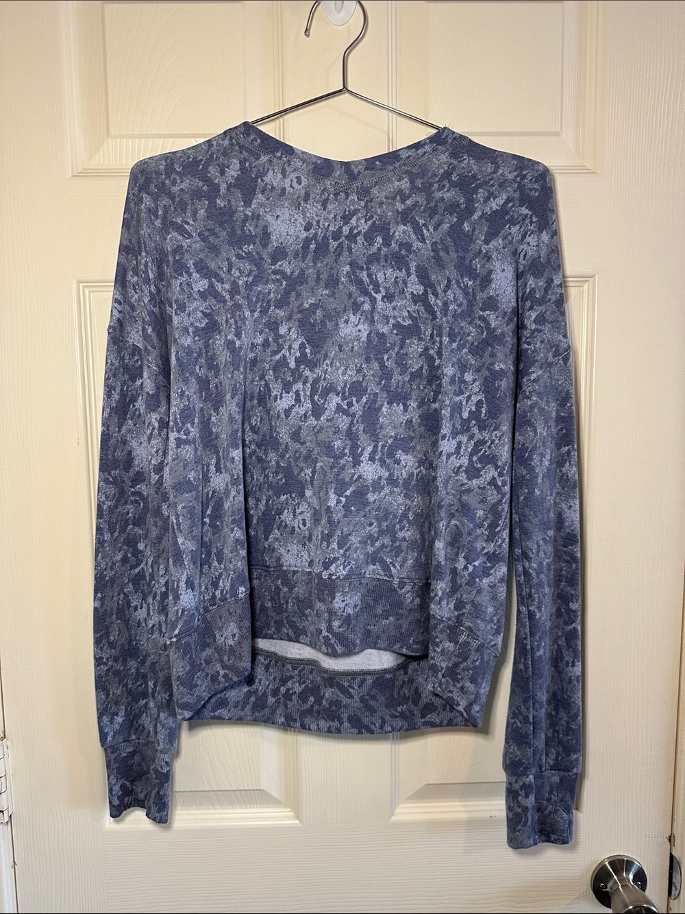 Women’s Heathered Slate Blue Pullover Hoodie